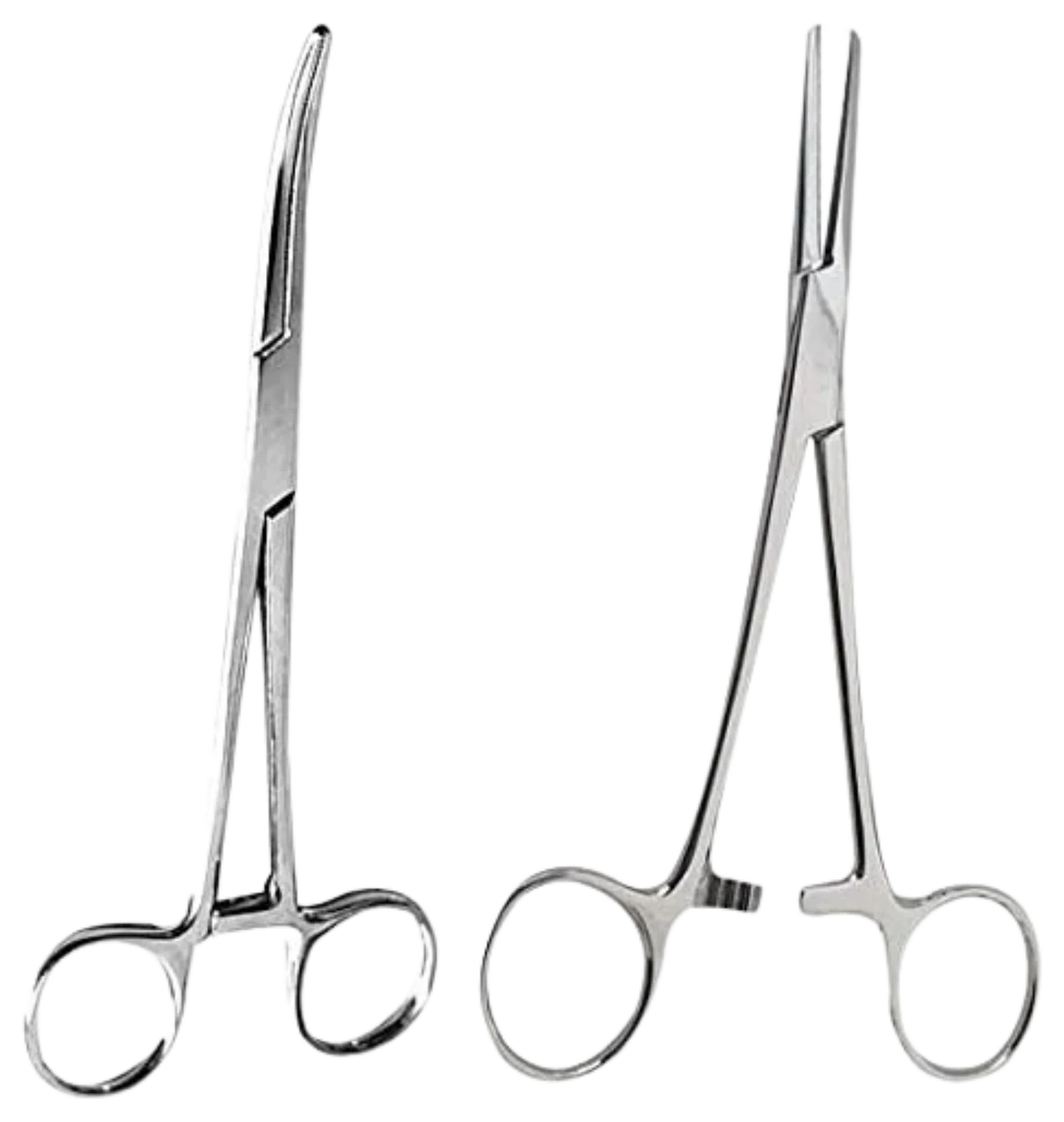 Stainless Steel Hemostat Forceps, 2-Piece Set photo